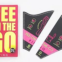 PINQ Stand and Pee 10 Disposable Funnels for Women|Pee-on-the-Go|Bio degradable, Portable, Leak Proof,Eco Friendly Urination Funnels for Public Toilets, Travel, Camping, Hiking and Outdoor Activities-image-45