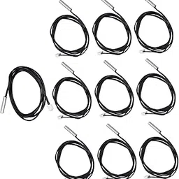Thermistor Sensor, Cylindrical Head 10Pcs Broad Use NTC Temp Probe for Measuring(100K B3950)-picture-44
