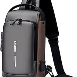 klvs Anti-theft Crossbody Sling Bag – Waterproof Chest Daypack with USB Charging, Shoulder Backpack for Men and Women-picture-41