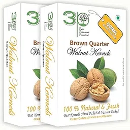 3P Kashmiri Walnut Kernels Without Shell Brown Quarter 500gm Fresh Organic Natural Akhrot Giri Wallnut Dry Fruit 500g-image-25