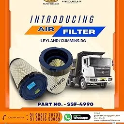 SUPER SERVO FILTERS SSF-4990 Air Filter for Leyland/Cummins DG-picture-56