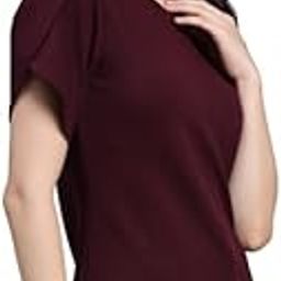 style quotient Women Solid Fuchsia Pink Poly Knit Smart Casual Regular Top-picture-12