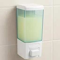 BATH GURU ABS Plastic Manual Push Wall-Mounted Liquid Soap Dispenser for Wash Basin | Bathroom | Kitchen | Restroom, 460Ml, White-image-77