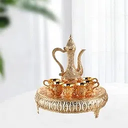 European Wine Pot Kits Metal Wine Glass Jug Set for Living Room Hotel Gold-picture-68