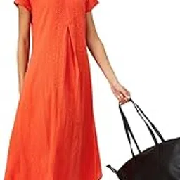 max Women's Cotton A-Line Midi Dress-picture-40