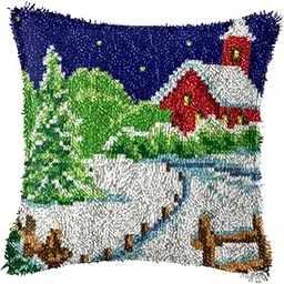MYADDICTION Latch Hook Embroidery Kits Cushion Needlework Blank Pillowcase Mesh Style 3 Crafts | Needlecrafts & Yarn | Rug Making | Latch Hooking | Latch Hooking Kits-picture-29