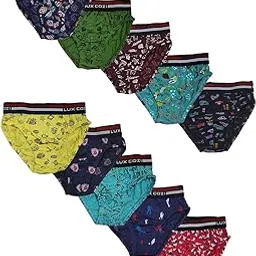 lux cozi Boy's Super Combed Cotton Outer Elastic Printed Brief with Ultra Soft Waistband | Colors & Prints May Vary|-picture-33