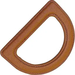 ZOOMELLA® Women PU Leather Handles D Shaped Handle Replacement for Purse Making Brown-image-8