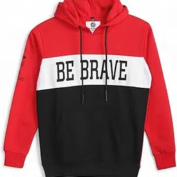 Alan Jones Clothing Boys Hoodies with Text Print | Casual Pullover Sweatshirt with Kangaroo Pocket | Age 4-15 Years image 1