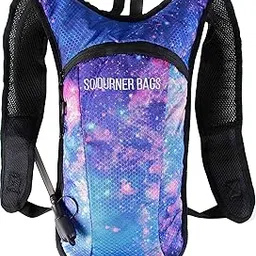 Sojourner Hydration Pack Backpack - 2L Water Bladder Included for Festivals, Raves, Hiking, Biking, Climbing, Running and More (Galaxy 1)-picture-66