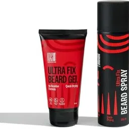 Kase Grooming Ultra Fix Beard Spray (250 ml) & Beard Gel (150 g) | Grooming Essentials for Men | Refreshing Fragrance | Easy Beard Styling & Care Combo | Travel-Friendly Beard Grooming Kit-picture-38