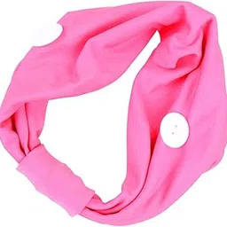 bazpur mart BAZPUR MART® Women Wide Headbands Sports Headband Womens Yoga Athletic Hairband Sweatband Working Out Sports Headband (Rosy)-picture-14