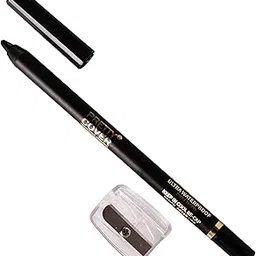 PRETTY COVER® Bold Black Kajal Eyeliner - 24HR Smudge-Proof Long-Lasting Eye Pencil White-image-6