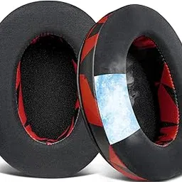 Cooling Gel Earpads Cushions for Audio-Technica ATH M50X/M40X, HyperX Cloud/Alpha, SteelSeries Arctis, Ear Pads for Sony MDR-1ABT/1RBT/1RNC/7506, Turtle Beach Stealth 420X/600 - Red Storm-image-66