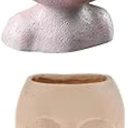 ujeavette 2 Pieces Modern Resin Flower Planter Garden Plant Bucket Pot Decor Flowerpot-picture-19