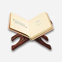 ANI DIVINE Big 12 Inches Book Stand Cover Case Wooden Holy Rehal for Quran, Bible, Gita-image-45