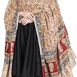 the weave traveller Women's Floral Cotton Dupatta (TWT_KCD_49_Brown_2.5 Meters X 44 Inches)-picture-15