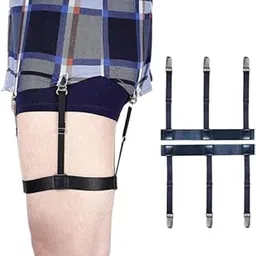 Shirt Stays Adjustable Suspender Belt For Man Casual & Formal Style Stretchable Shirt Garter Shirts Holder With Non-Slip Locking Clamps Shirt Tucker-picture-17