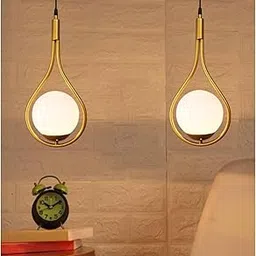 SINOMAN Corded Electric, Metal Hanging Cluster Light, Gold (Racket Gold (Pack of 2), Without Bulb)-picture-15