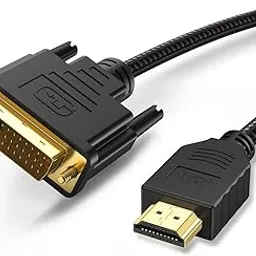 CableCreation HDMI to DVI Cable Bi-Directional, HDMI Male to DVI(24+1) Male Braid Cable, Support 1080P FHD Compatible with Steam Deck,Xbox, PS4/PS5, Laptop, NS, Gaming Monitor Black 6.6FT-picture-22
