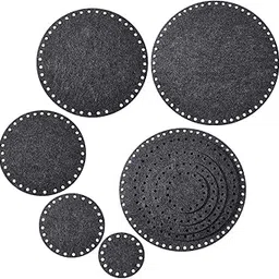 Pack of 10 Felt Basket Bottom for Crochet - Round Gray Felt Bases for DIY Yarn Bags & Storage Baskets-picture-32