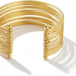 mansiyaorange Women Gold-Plated Adjustable Cuff Bracelet-picture-44