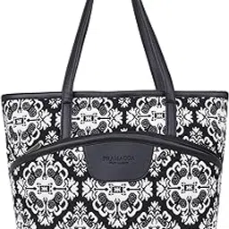 pramadda pure luxury Kamaya Canvas Tote Handbag for women | Tote Bags for college | Office Bag for women | Printed Shoulder Bag.-picture-41