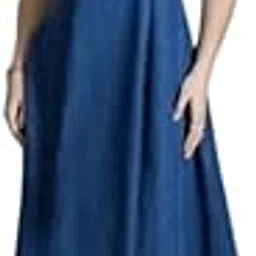 Women's Casual Denim Sleeveless Dress-picture-38