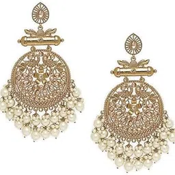 White Pearl Stylish Fancy Traditional Jhumki Earrings For Women's (Rrsd8293Er)-picture-10