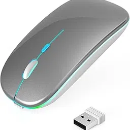 Wireless Mouse, Wireless, Ultra-thin & Type-C Rechargeable, Silent 3DPI Mode, 2.4 GHz, 7 Color Light, Optical, High Precision, Power Saving Model, Portable, Easy Connection, Small, Durable, Compatible-picture-47