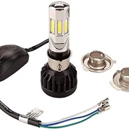 Autofetch Bike H4 Led Headlight Blub 35W Brighter 3D 6 Led for Honda CB 125 Shine SP-picture-11