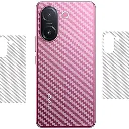 BERRIES™ (Pack of 2) BACK LAMINATION SKIN COMPATIBLE FOR VIVO V60e 5G || 3D CARBON FIBER ULTRA-THIN PROTECTIVE FILM (TRANSPARENT) WITH EASY INSTALLATION KIT-picture-20
