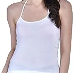 aimly Women's Cotton Sleeveless Halter Neck Camisole Slip Spaghetti-picture-22