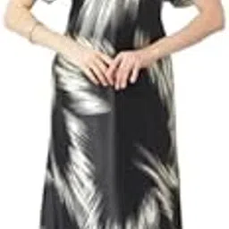 Soft Preimum Quality Imported Italian Satin Floor Length Nighty |Fabric-image-98