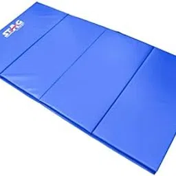 STAG ICONIC Multi-Purpose Foldable Fitness Mat 243.8CM X 121.9CM X 50MM | Use as Tumbling mat, Gymnastics mat, Crash pad | EPE Foam | for Both Men and Women (BLUE)-image-20