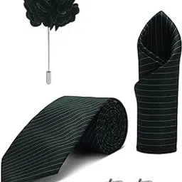 Random Stripe Necktie For Men Lining Micro Fiber Fabric Pack of 4 Available in 7 Vibrant Colors-picture-32