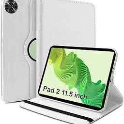 TGK Rotating Cover for realme Pad 2 11.5 inch Tablet Case 360 Degree Leather Smart Flip (White)-picture-13