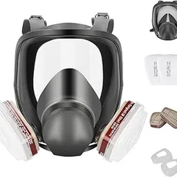 SEVIA Full Face Respirator Mask with Filters - Gas Mask with Filters and Anti-fog Gas Cover Against Dust, Organic Vapor for Paint, Welding, Chemicals, Epoxy Resin, Sanding, Woodworking-picture-12