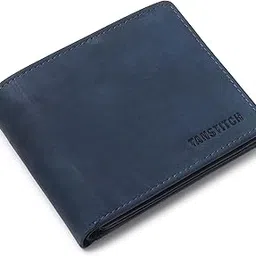 tanstitch Slim Leather Wallet for Men with RFID Protection | Minimalist and Thin Design (Blue)-picture-49