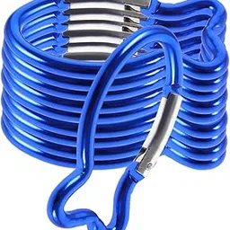 BESPORTBLE 10Pcs Fish Carabiner Clips, Aluminium Alloy Fish Shape Buckles - Outdoor Multi-Use Carabiner Single-Side Spring for Sports Camping, Climbing, Mountaineering-picture-27