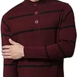 cantabil Winter Wear Striped Full Sleeve Round Neck Sweater for Men l Winter Wear Sweater for Men l Sweater for Men (P_MSWL00023_Maroon)-picture-33