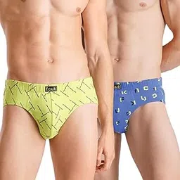 fcuk Cotton Play Bruce, Men's Printed Briefs Pack of 2 Regular Fit Print-picture-12