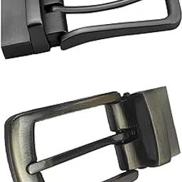 myestore Reversible Belt Buckle only | 1.5 Inches (35mm) Prong/Pin Buckle | 2 Pcs. Rotated Replacement Buckle For Men and women Belt | Combo Pack of 2 | RPB_GS_02-picture-12