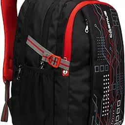 Casual Backpack - Cosmus Gravity 37 LTR Black Polyester Casual Backpack Bag with Rain Cover-picture-52