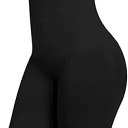 yancorp High Waist Shapewear Shorts, Tummy Control Body Shaper, Seamless Thigh Slimmer, Black-picture-10