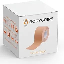 bodygrips Boob Tape Plus Waterproof & Sweat-Proof Body Tape Roll | Safe to Use Directly on Skin Breast Lifting Tape | 4m 7.5cm | Skin.-picture-32