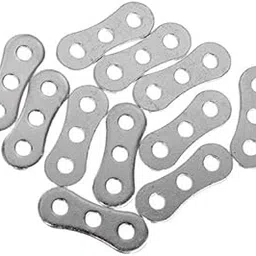 MERISHOPP 10 x Aluminum Alloy 3-Hole Rope Tensioner Anti-Slip Adjustable Tool Silver | Camping Gear | Heavy-Duty Tent Stakes & Guy Lines Set image 1
