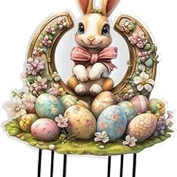 Meadawgs®&2D Bunny Garden Stake Attractive Unique Flat Decor for Lawn Outdoor Weddings|Home & Garden | Yard, Garden & Outdoor Living | Garden Décor| Statues & Lawn Ornaments-picture-29
