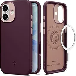 Spigen Nano Pop MagFit Back Cover Case Compatible with iPhone 17 (TPU + Poly Carbonate | Burgundy Bean)-picture-19