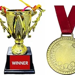 8-Inch Winner Trophy with Medal - Championship Award Set-image-51